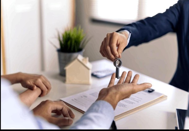 A key handover for a client property